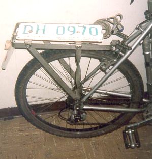 diy bike rear rack
